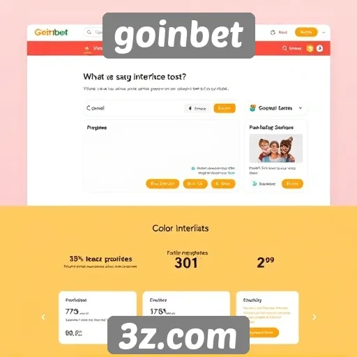 Avaliação da interface do usuário do site goinbet